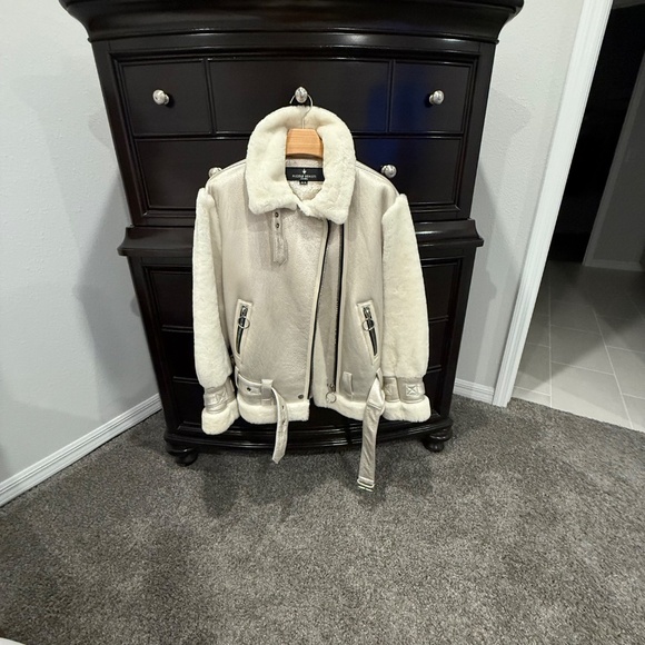 Nicole Benisti Montreal Shearling/Leather Coat - Picture 12 of 12